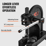Arbor Press, 0.5 Ton Manual Arbor Press, 11.68" Maximum Height, Cast Iron Heavy-duty Manual Desktop Arbor V952-SDKYLJGG05T0AP25JV0