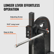 Arbor Press, 3 Ton Manual Arbor Press, 30.99" Maximum Height, Cast Iron Heavy-duty Manual Desktop Arbor V952-SDKYLJGG3T00FECX1V0