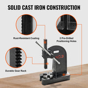 Arbor Press, 3 Ton Manual Arbor Press, 30.99" Maximum Height, Cast Iron Heavy-duty Manual Desktop Arbor V952-SDKYLJGG3T00FECX1V0