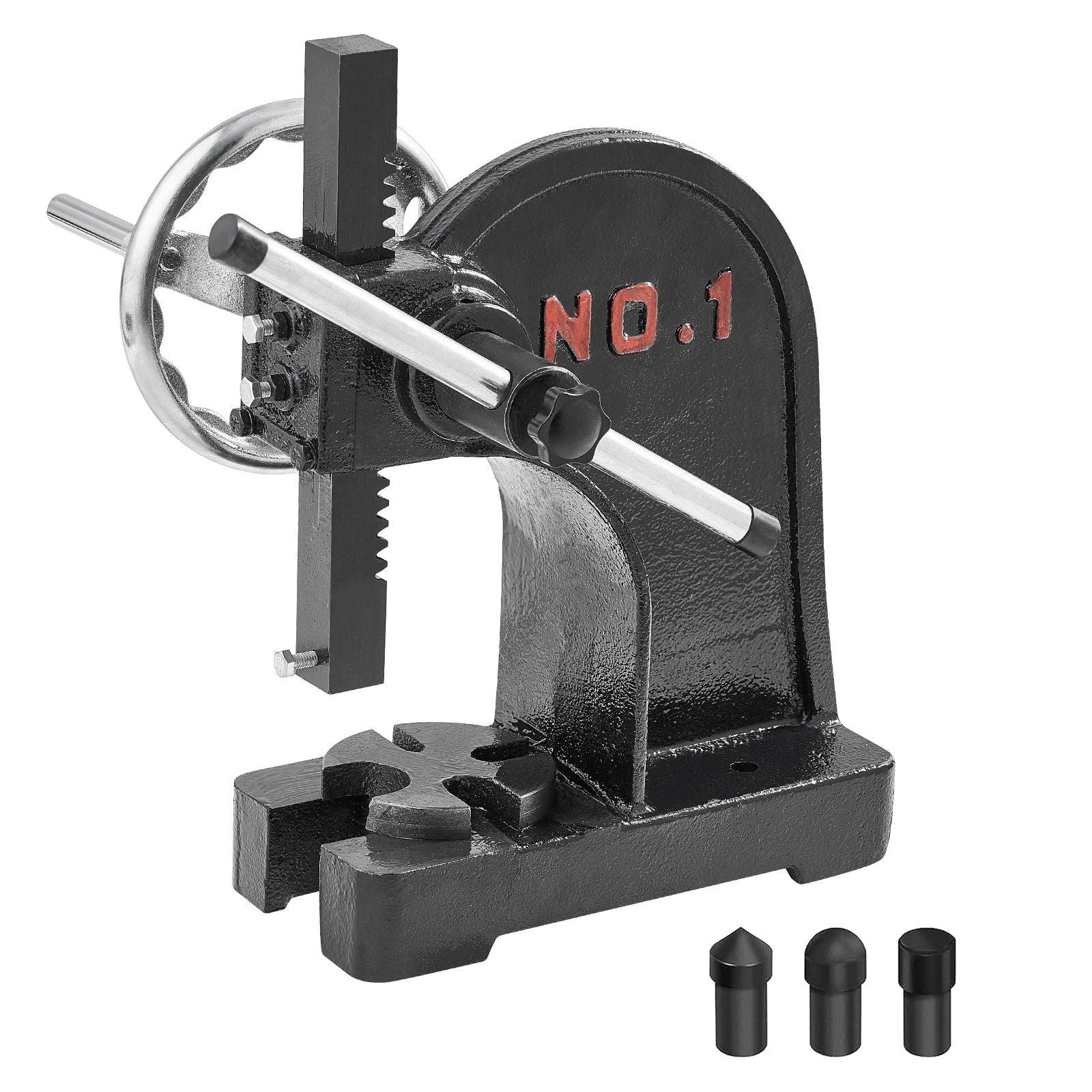 Arbor Press, 1 Ton Manual Arbor Press with Handwheel, 15cm Maximum Height, Cast Iron Heavy-duty Manual V952-SDKYLJGGSL1T2G169V0