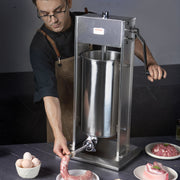Manual Sausage Stuffer 15 L Vertical Sausage Machine 304 Stainless Steel V952-SDLSBXGGCJ155Q4DYV0
