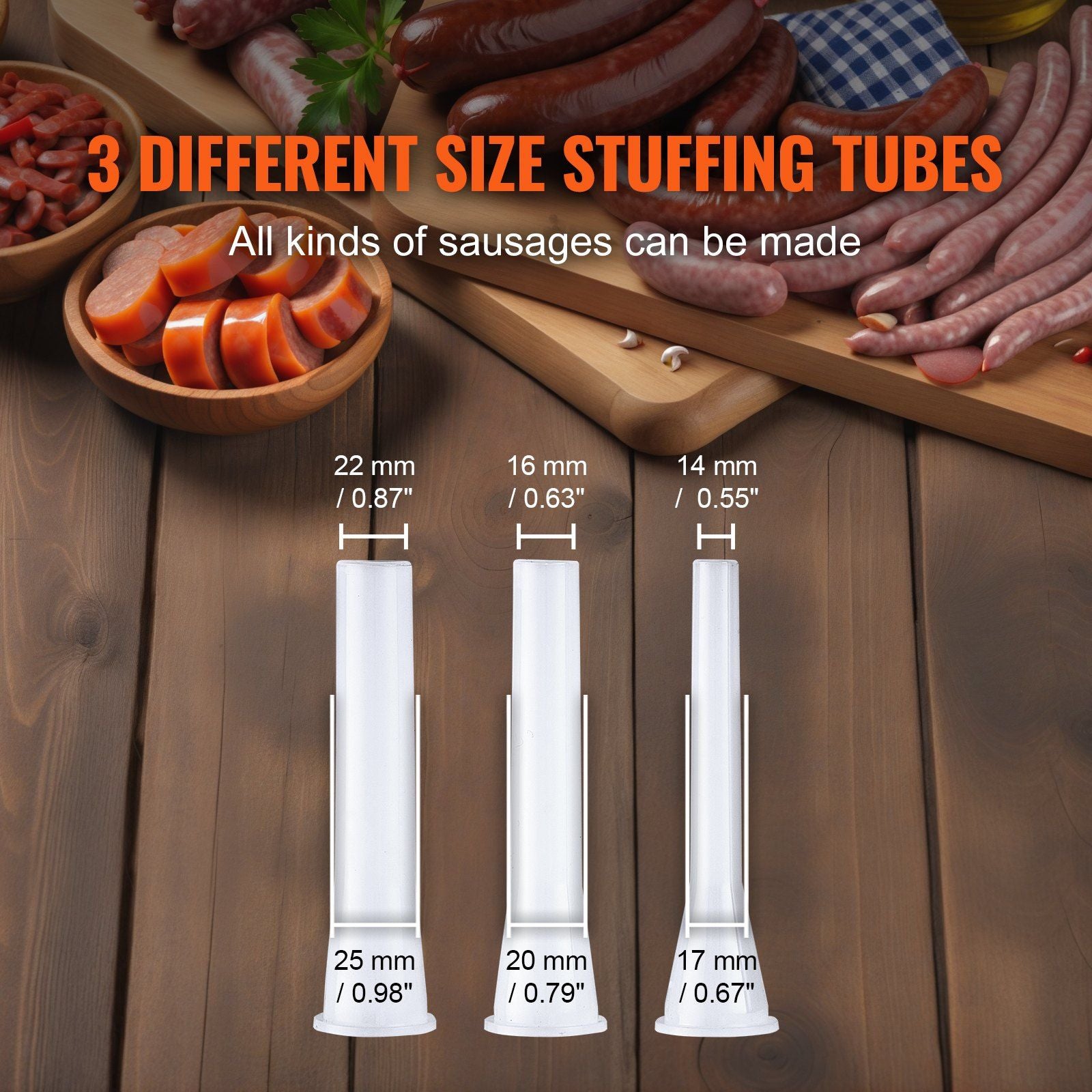 Manual Sausage Stuffer, 2 L / 5 LBS Vertical Sausage Machine with G-type Clamp, Food-Grade 304 Stainless V952-SDLSBXGGCJ2LHRF1AV0