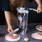 Manual Sausage Stuffer, 2 L / 5 LBS Vertical Sausage Machine with G-type Clamp, Food-Grade 304 Stainless V952-SDLSBXGGCJ2LHRF1AV0