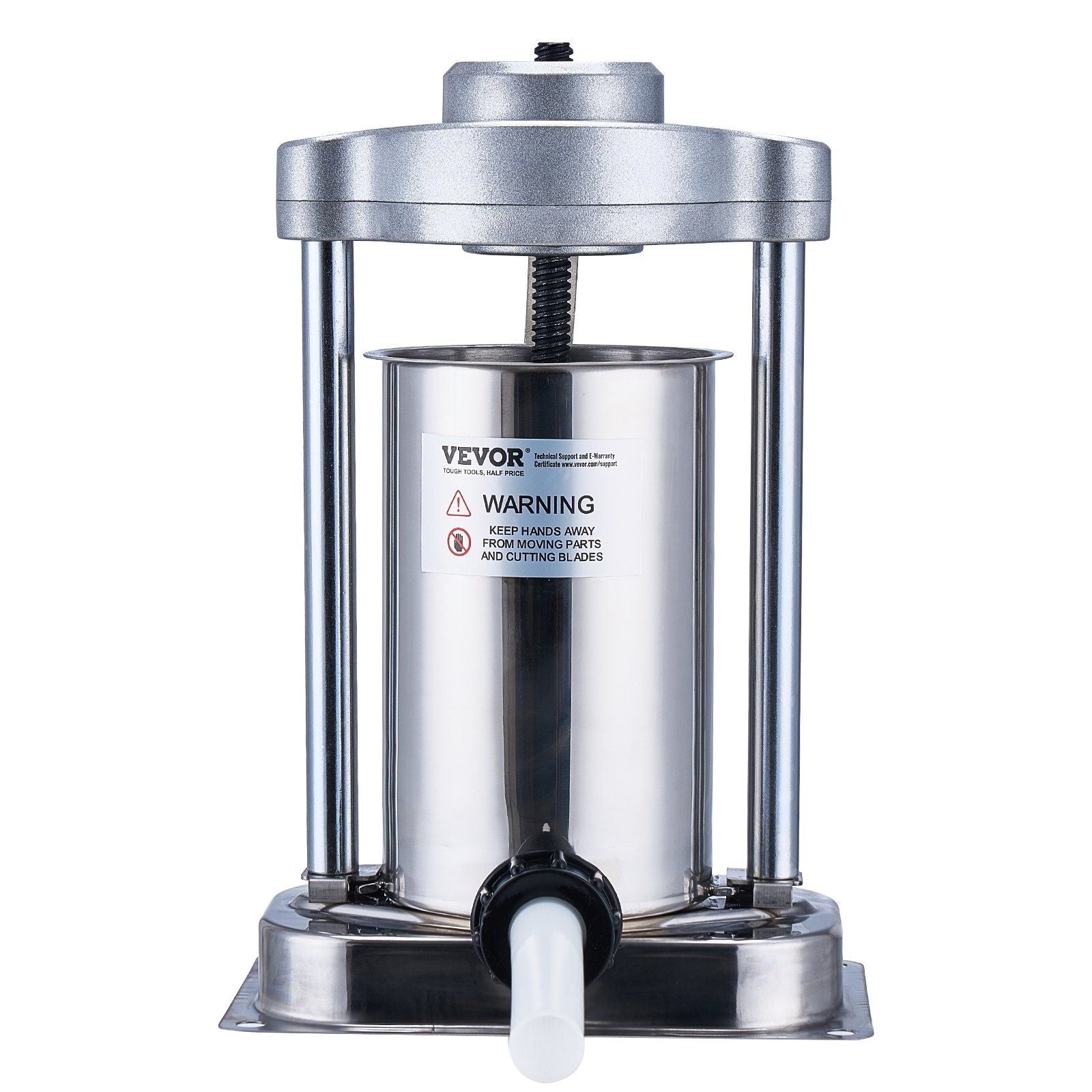 Manual Sausage Stuffer, 2 L / 5 LBS Vertical Sausage Machine with G-type Clamp, Food-Grade 304 Stainless V952-SDLSBXGGCJ2LHRF1AV0