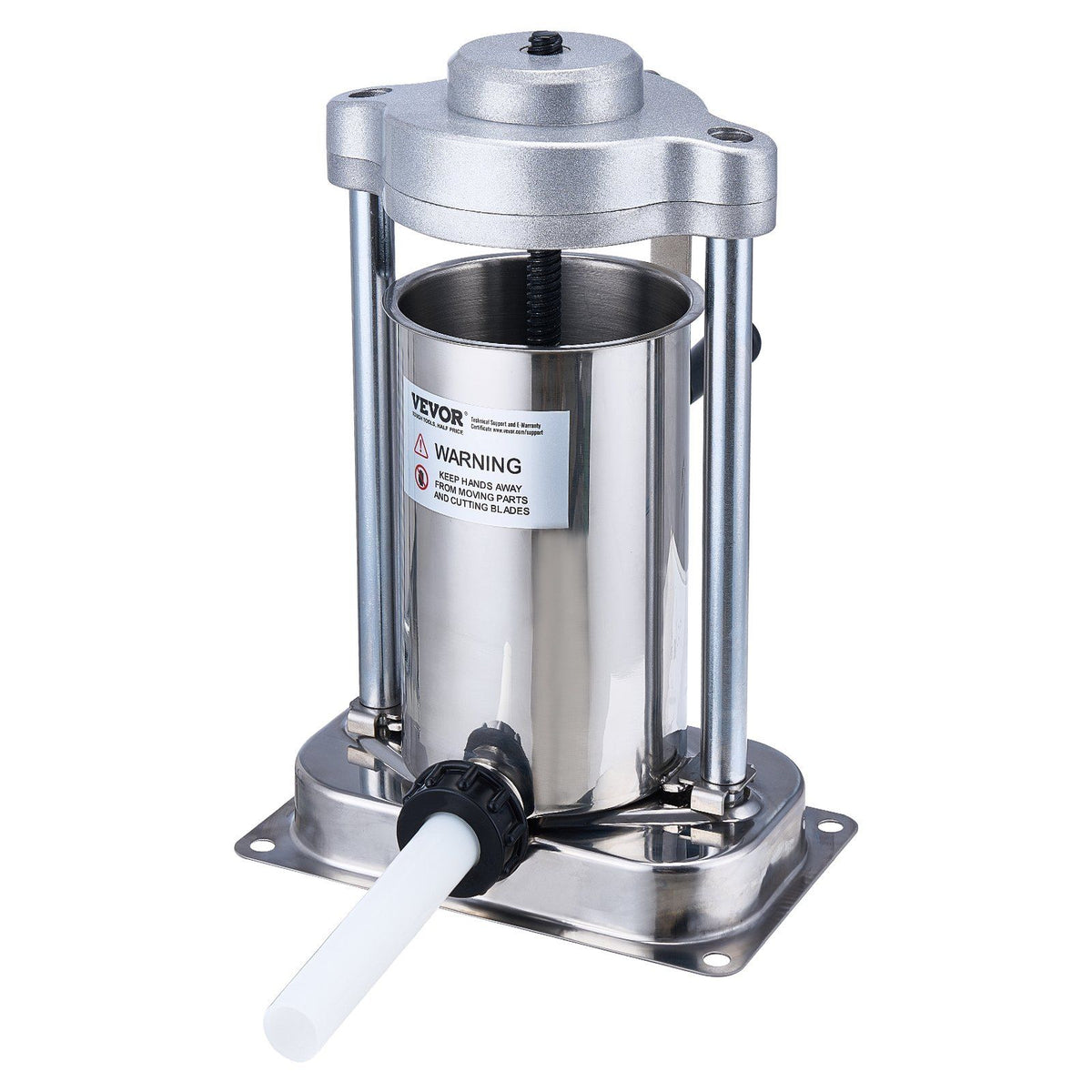 Manual Sausage Stuffer, 2 L / 5 LBS Vertical Sausage Machine with G-type Clamp, Food-Grade 304 Stainless V952-SDLSBXGGCJ2LHRF1AV0