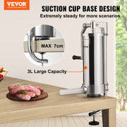 Sausage Stuffer 5LBS/3L Capacity Homemade Sausage Maker Stainless Steel V952-SDLSBXGGCJ3L10KSCV0