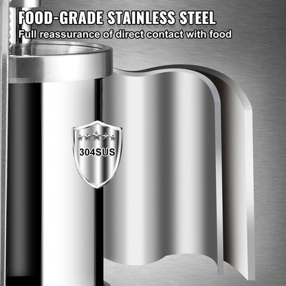 Sausage Stuffer 5LBS/3L Capacity Homemade Sausage Maker Stainless Steel V952-SDLSBXGGCJ3L10KSCV0