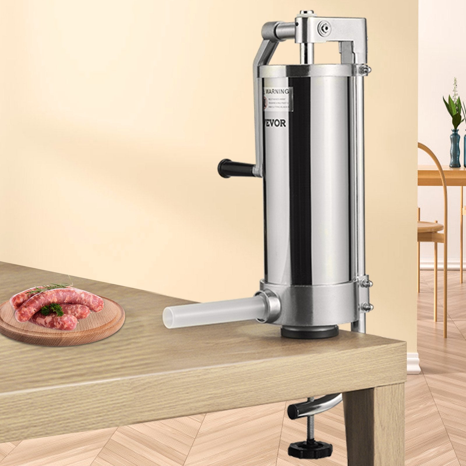 Sausage Stuffer 5LBS/3L Capacity Homemade Sausage Maker Stainless Steel V952-SDLSBXGGCJ3L10KSCV0