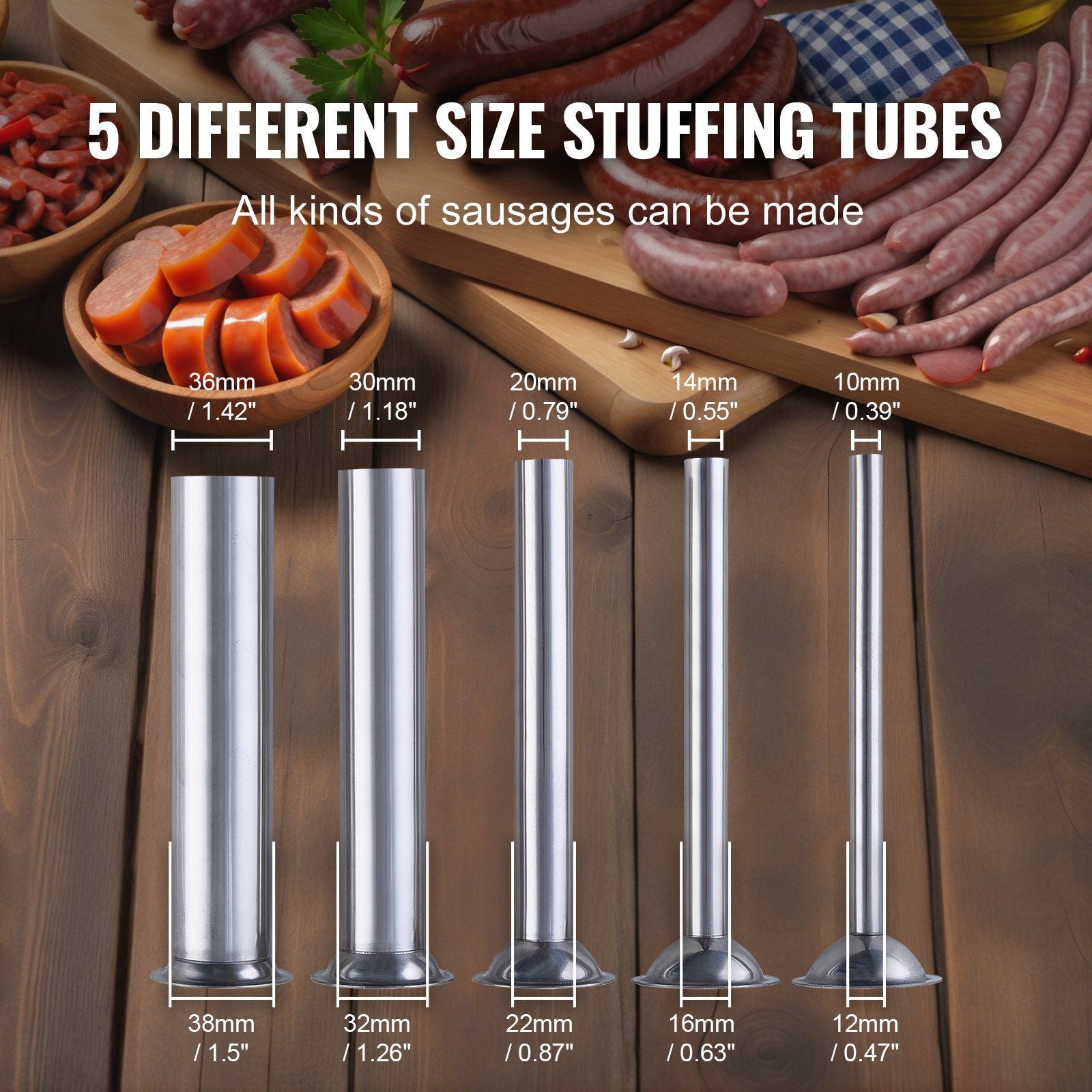 Manual Sausage Stuffer, 7 L / 15 LBS Vertical Sausage Machine, Dual-Speed Meat Stuffer, Made of Food-Grade V952-SDLSBXGGCJ7L5STTEV0
