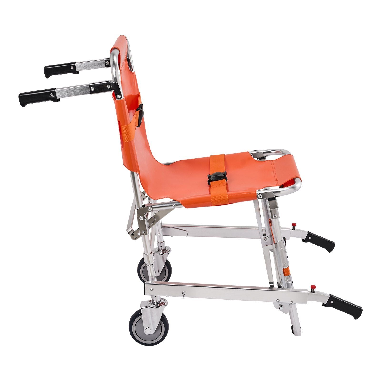 EMS Stair Chair, 159 kg Load Capacity, Foldable Aluminum Emergency Stair Climbing Wheelchair with 2 Wheels, V952-SDLYPLCSTS00G9IQZV0