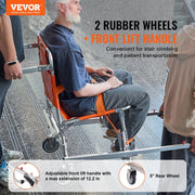 EMS Stair Chair, 159 kg Load Capacity, Foldable Aluminum Emergency Stair Climbing Wheelchair with 2 Wheels, V952-SDLYPLCSTS00G9IQZV0
