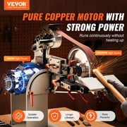 Belt Grinder Sander 72 x 2-Inch Belt Polisher with VFD 3 Grinding Moulds V952-SDMC1500W728DDD10V3
