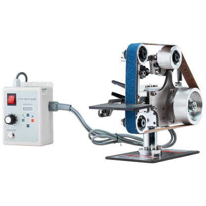 Belt Grinder Sander, 30 x 1-Inch Variable Speed Belt Polisher with VFD, 550W Polishing Grinding Machine with V952-SDMC550W301ITG5FHV3
