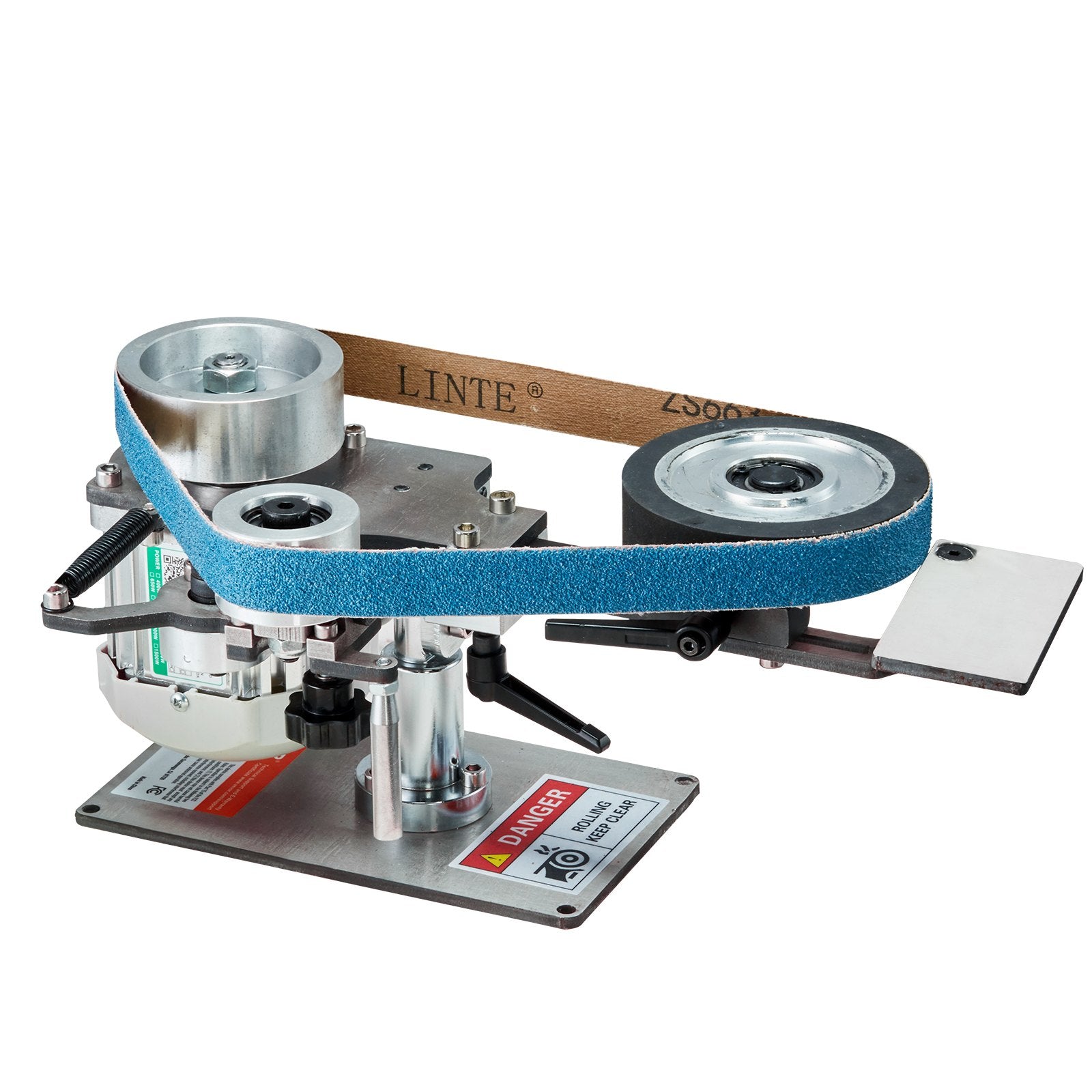 Belt Grinder Sander, 30 x 1-Inch Variable Speed Belt Polisher with VFD, 550W Polishing Grinding Machine with V952-SDMC550W301ITG5FHV3