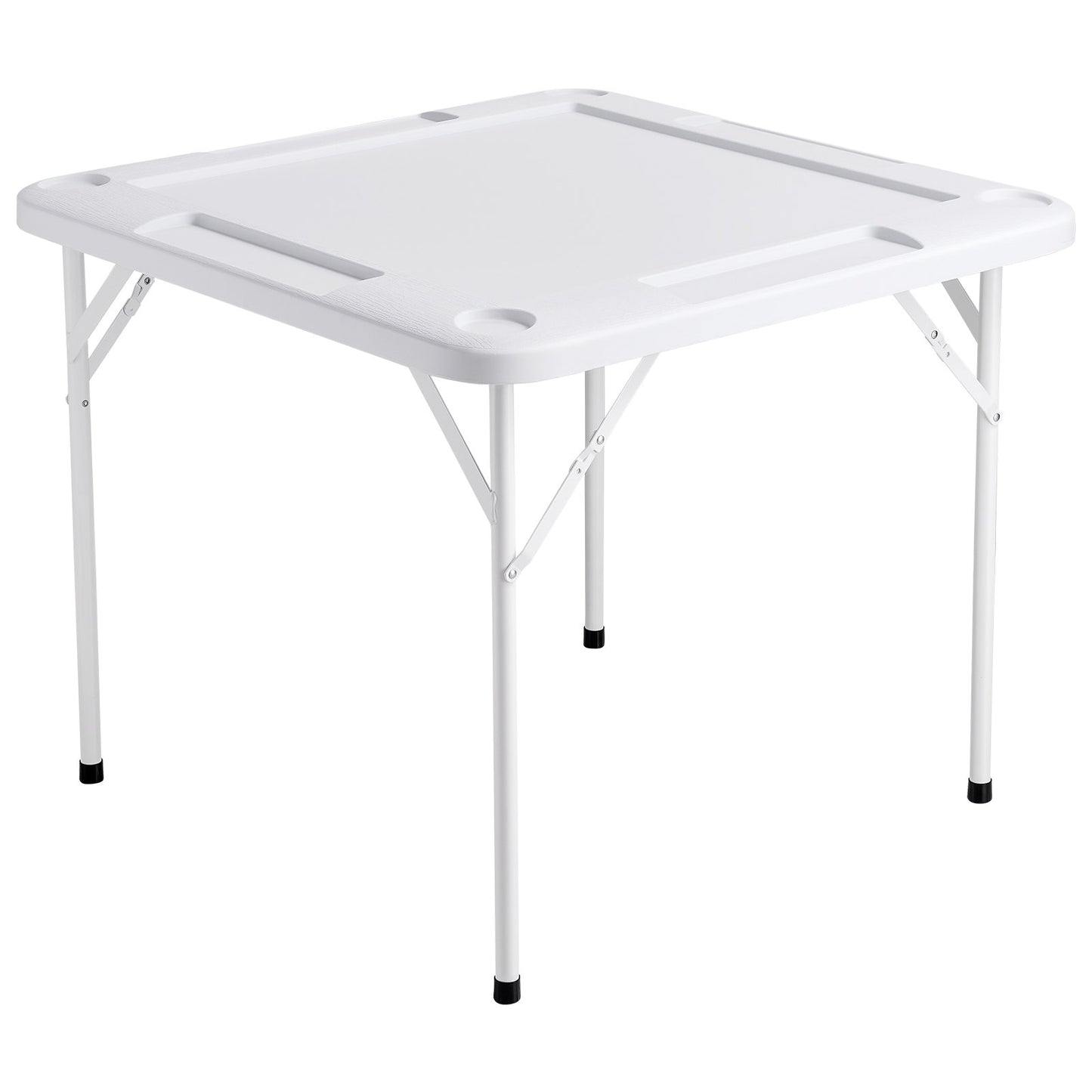 Mahjong Table, 4 Player Folding Domino Table with Wear-Resistant Green Tabletop, Portable Square Card Table V952-SDMJZBSWZDMJOF0ZJV0