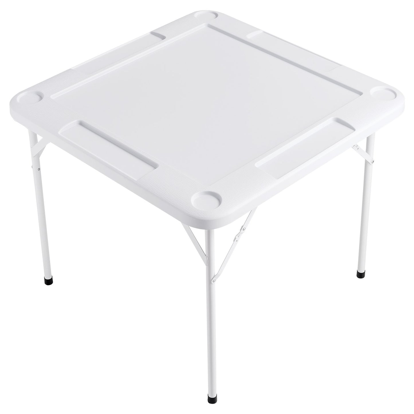 Mahjong Table, 4 Player Folding Domino Table with Wear-Resistant Green Tabletop, Portable Square Card Table V952-SDMJZBSWZDMJOF0ZJV0