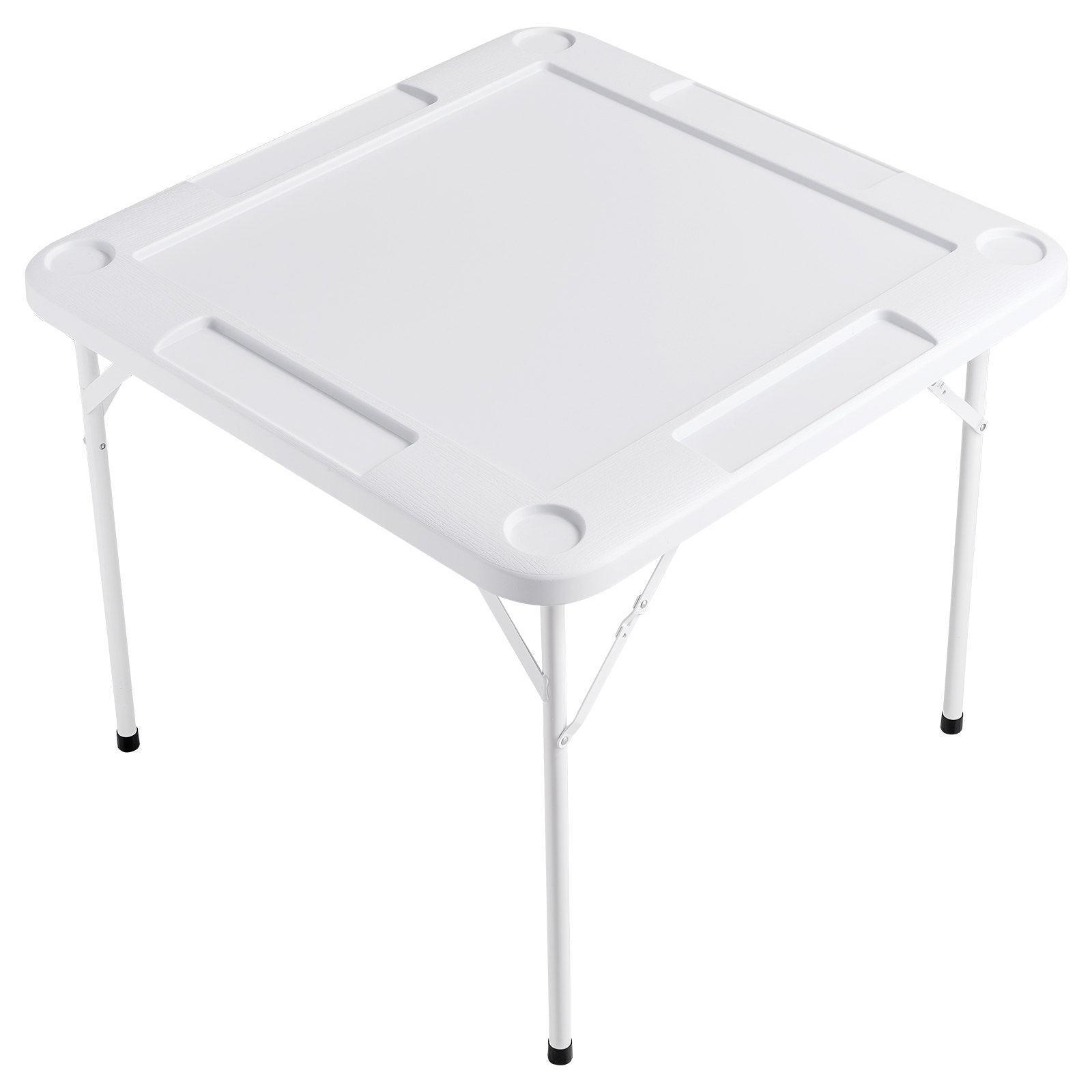 Mahjong Table, 4 Player Folding Domino Table with Wear-Resistant Green Tabletop, Portable Square Card Table V952-SDMJZBSWZDMJOF0ZJV0