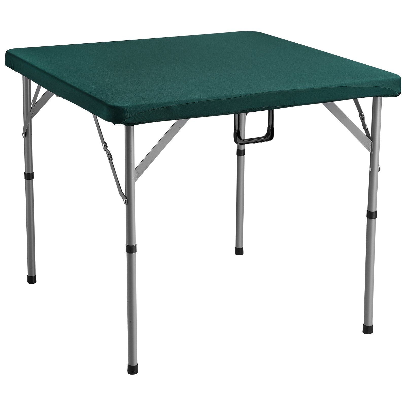 Mahjong Table, Fold-in-Half 4 Player Card Table with Wear-Resistant Green Tabletop, Portable Bi-Folding V952-SDMJZBSWZDSTQ0FNSV0