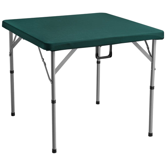 Mahjong Table, Fold-in-Half 4 Player Card Table with Wear-Resistant Green Tabletop, Portable Bi-Folding V952-SDMJZBSWZDSTQ0FNSV0