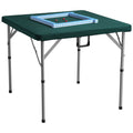 Mahjong Table with Mahjong Tiles Set, Fold-in-Half 4 Player Card Table with 144PCS Majiang Tiles and 3 Dice, V952-SDMJZBSZSMJZ336P1V0