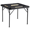 Mahjong Table, Square 4 Player Folding Card Table with 4 Cup Holders & 4 Chip Trays, Portable Domino Game V952-SDMJZHSDMNGP0C7TXV0