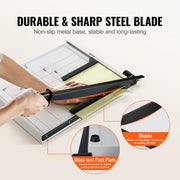 Paper Cutter, Guillotine Trimmer, 457 mm Cut Length, 20 Sheets Capacity, Heavy Duty Guillotine Paper Cutter V952-SDQZJZXQZJ184TBKTV0