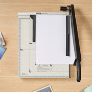 Paper Cutter, Guillotine Trimmer, 457 mm Cut Length, 20 Sheets Capacity, Heavy Duty Guillotine Paper Cutter V952-SDQZJZXQZJ184TBKTV0