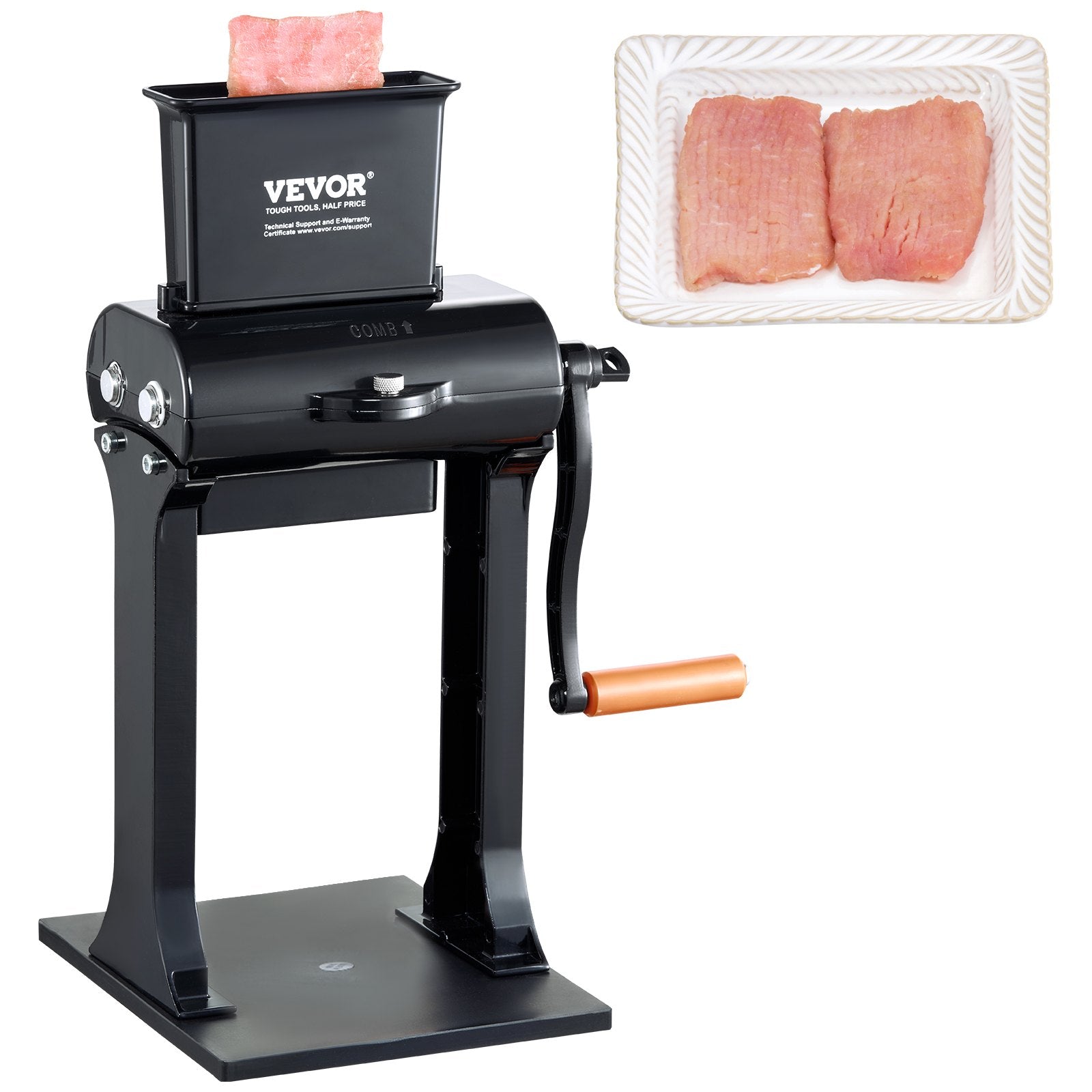 Commercial Meat Tenderizer, Heavy Duty Stainless Steel Meat Tenderizer Machine, Quick and Easy Manual V952-SDRNJ5YCYZLQQTAF7V0