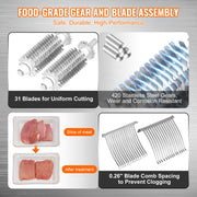 Commercial Meat Tenderizer, Heavy Duty Stainless Steel Meat Tenderizer Machine, Quick and Easy Manual V952-SDRNJ5YCYZLQQTAF7V0