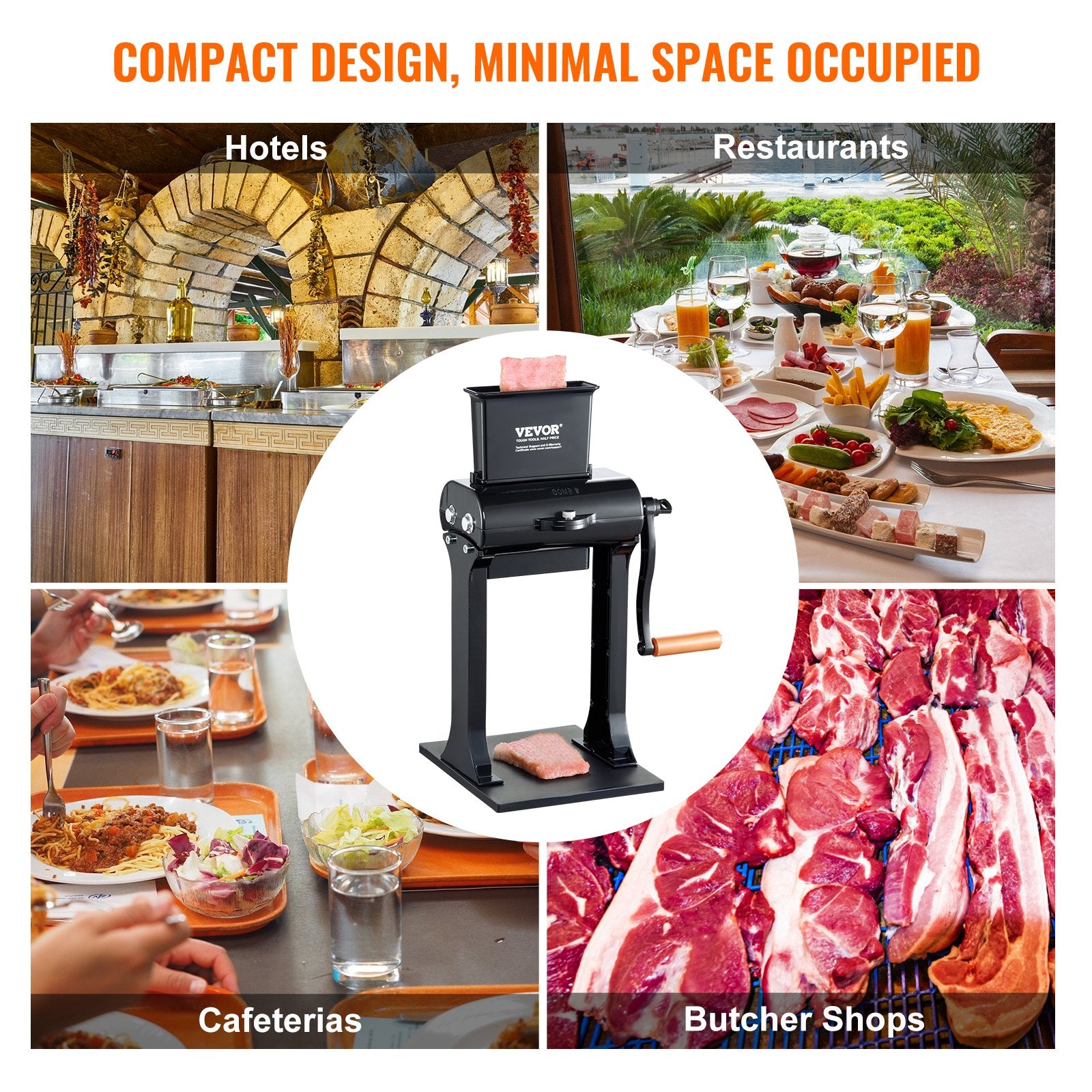 Commercial Meat Tenderizer, Heavy Duty Stainless Steel Meat Tenderizer Machine, Quick and Easy Manual V952-SDRNJ5YCYZLQQTAF7V0