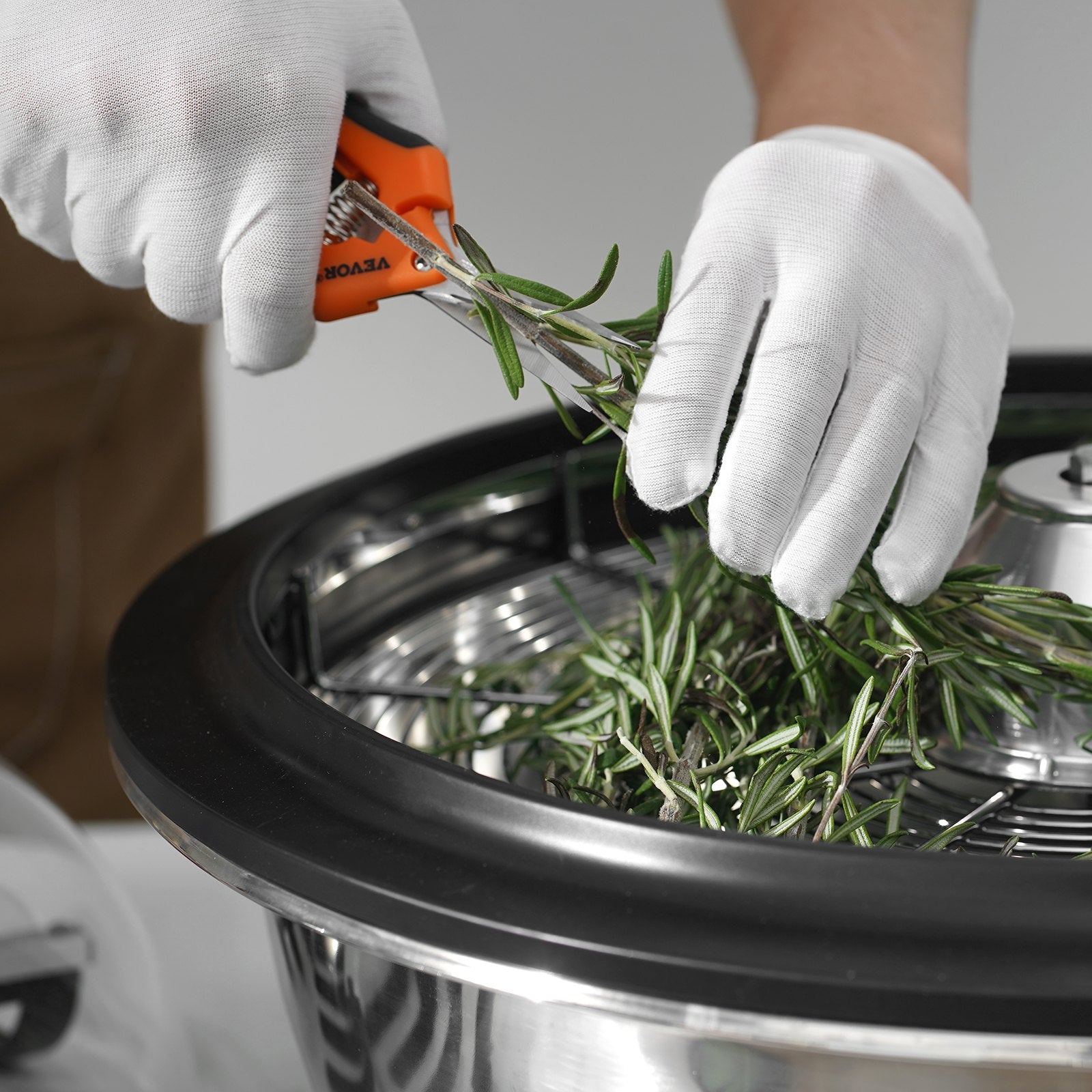 Leaf Bowl Trimmer 16'' Manual Bud Trimmer with Stainless-Steel Blades V952-SDSCJ16INCHPIOOBOV0