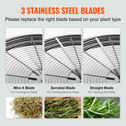 Leaf Bowl Trimmer 19'' Manual Bud Trimmer with Stainless-Steel Blades V952-SDSCJ19YCBXGOPPNNV0