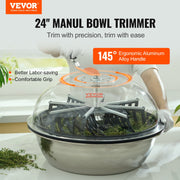 Leaf Bowl Trimmer, 24'' Trimmer Bowl, Manual Bud Trimmer with Stainless-Steel Blades for Twisted Spin Cut, V952-SDSCJ24YCABSJOAOFV0