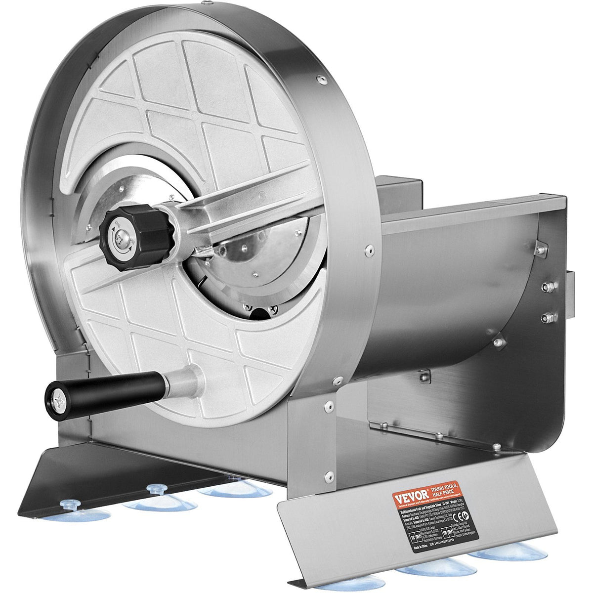 Manual Vegetable Fruit Slicer, 0-0.5"/0-12mm Thickness Adjustable Commercial Slicer Machine, Stainless Steel V952-SDSCQPJWS1BXUN5H0V0