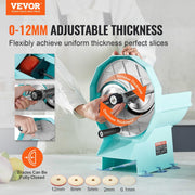 Manual Vegetable Fruit Slicer, 0-0.5"/0-12mm Thickness Adjustable Commercial Slicer Machine, Double Feed V952-SDSCQPJWS1SLW9SE2V0