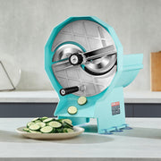 Manual Vegetable Fruit Slicer, 0-0.5"/0-12mm Thickness Adjustable Commercial Slicer Machine, Double Feed V952-SDSCQPJWS1SLW9SE2V0