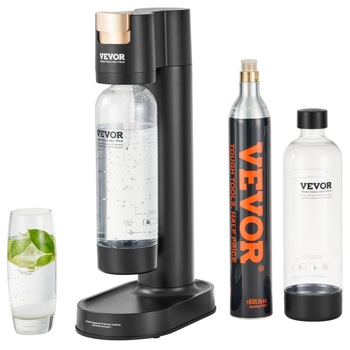 Sparkling Water Maker, Soda Maker Machine for Home Carbonating, Seltzer Water Starter Kit with 2 BPA-free 1L V952-SDSJHCO2QP1L7V05RV0