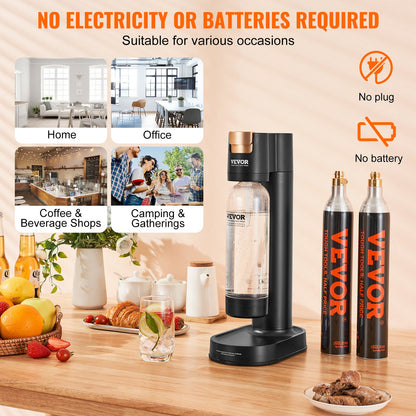 Sparkling Water Maker, Soda Maker Machine for Home Carbonating, Seltzer Water Starter Kit with BPA-free 1L V952-SDSJHCO2QP1LLTZYNV0