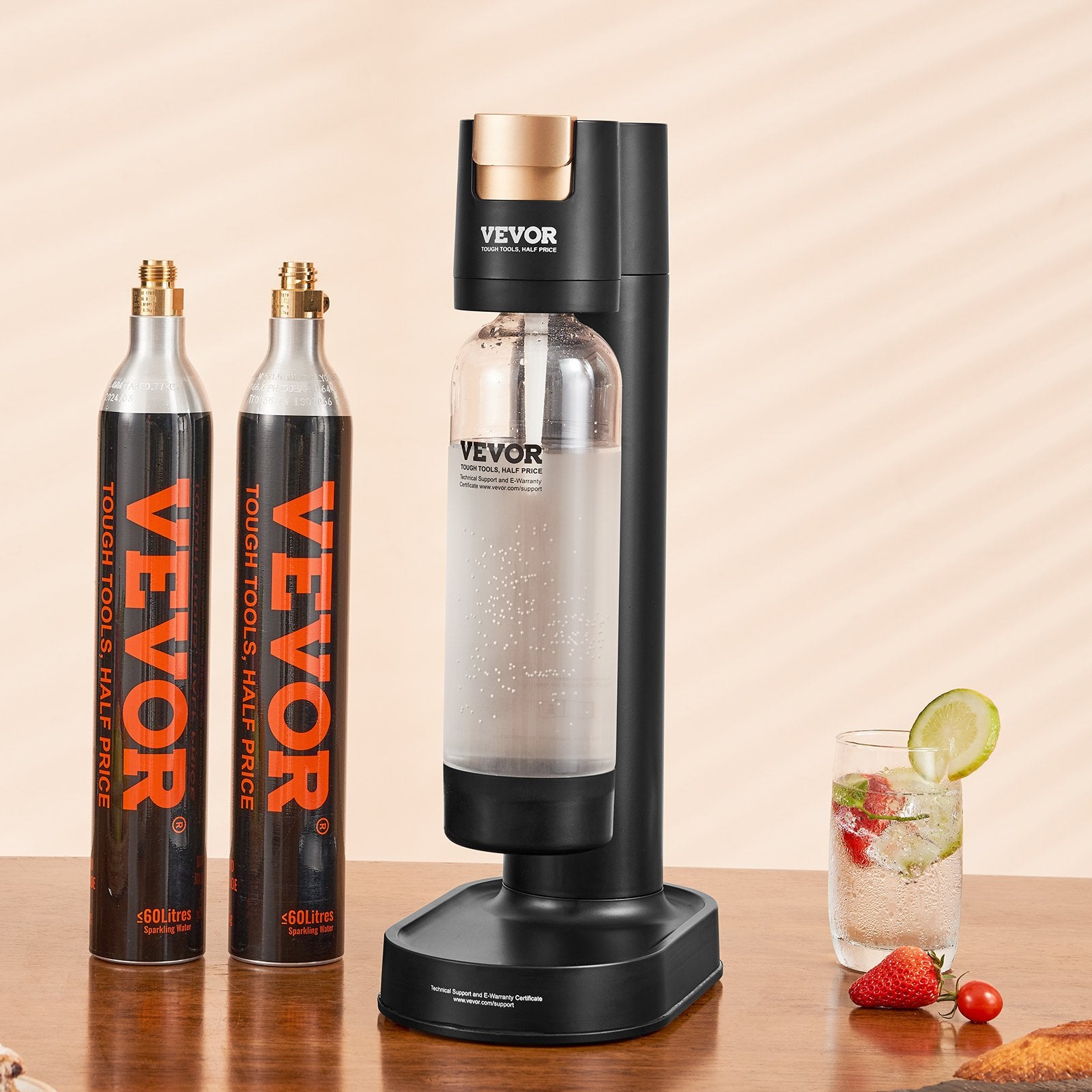 Sparkling Water Maker, Soda Maker Machine for Home Carbonating, Seltzer Water Starter Kit with BPA-free 1L V952-SDSJHCO2QP1LLTZYNV0