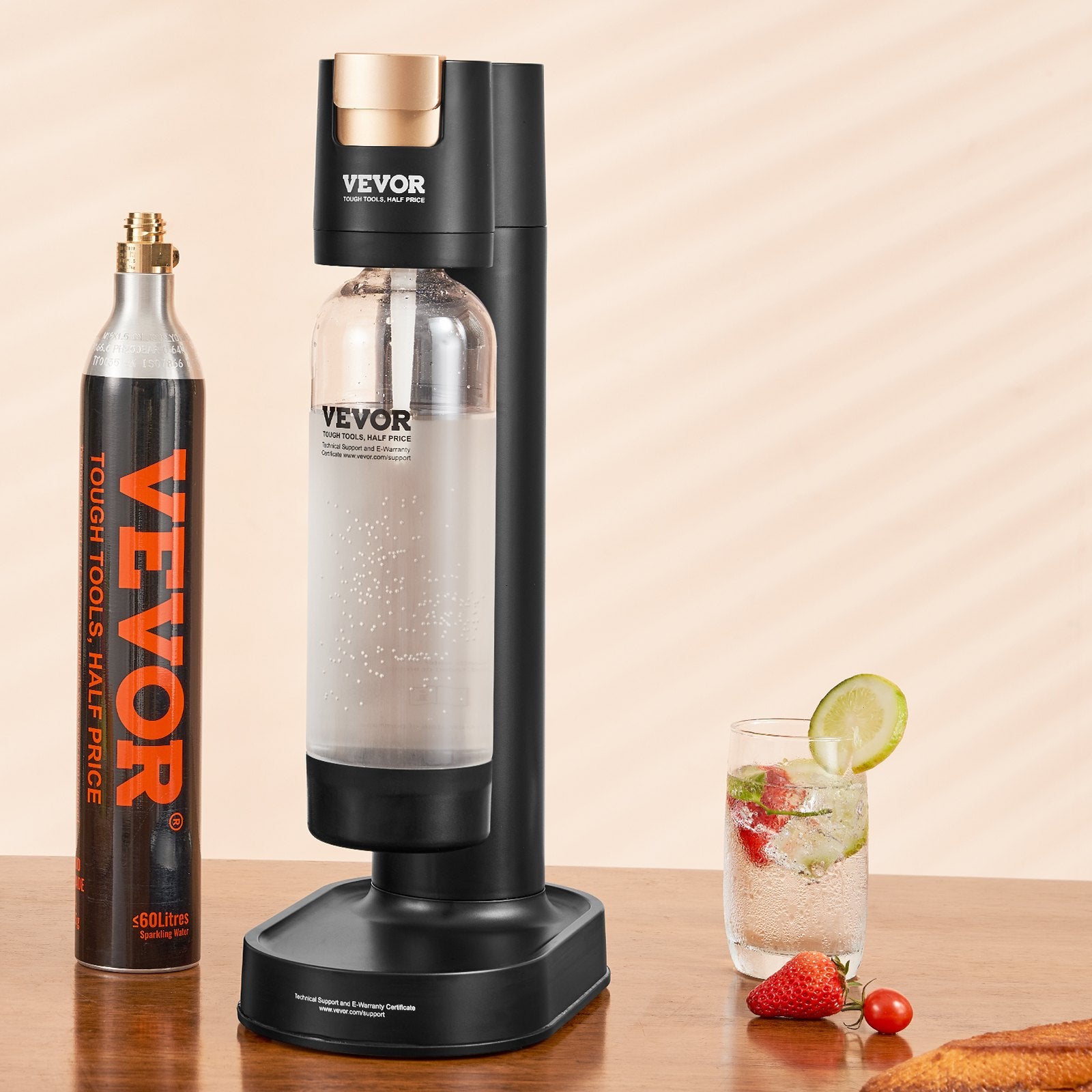 Sparkling Water Maker, Soda Maker Machine for Home Carbonating, Seltzer Water Starter Kit with BPA-free 1L V952-SDSJHCO2QP1LMJ1VGV0