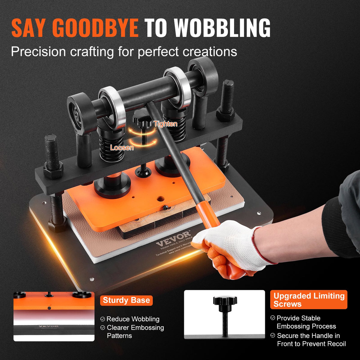Leather Cutting Machine, 10.2 x 5.9 in Embossing Plate Manual Die Cutter, 0.47 in Pressure Stroke Leather V952-SDSLPGYHJ26XK2HM6V0