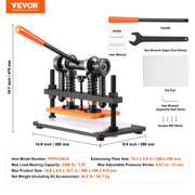 Leather Cutting Machine, 10.2 x 5.9 in Embossing Plate Manual Die Cutter, 0.47 in Pressure Stroke Leather V952-SDSLPGYHJ26XK2HM6V0