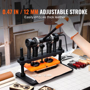 Leather Cutting Machine, 10.2 x 4.7 in Embossing Plate Manual Die Cutter, 0.47 in Pressure Stroke Leather V952-SDSLPGYHJ26XWNZX0V0
