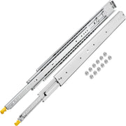 Drawer Slides with Lock, 1 Pair 40 inch, Heavy-Duty Industrial Steel up to 500 lbs Capacity, 3-Fold Full V952-SDSSSCTD40500HBPDV0