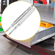 Drawer Slides with Lock, 1 Pair 40 inch, Heavy-Duty Industrial Steel up to 500 lbs Capacity, 3-Fold Full V952-SDSSSCTD40500HBPDV0