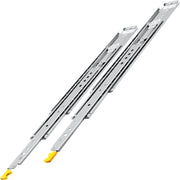 Drawer Slides with Lock, 1 Pair 40 inch, Heavy-Duty Industrial Steel up to 500 lbs Capacity, 3-Fold Full V952-SDSSSCTD40500HBPDV0