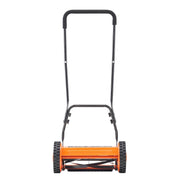 Push Reel Lawn Mower 35 cm, 5 Blades Manual Push Mower No Motor, 15-45 mm Adjustable Cutting Height, V952-SDTSGZGCJ14IZEEJ2001V0