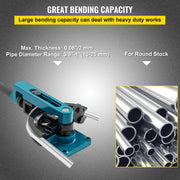 Pipe Tube Bender, 3/8" to 1" Manual Pipe Tube Bender, with 7 Dies, Heavy Duty Tube Bender Tubing of Steel V952-SDWGJ000000000001V0