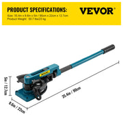 Pipe Tube Bender, 3/8" to 1" Manual Pipe Tube Bender, with 7 Dies, Heavy Duty Tube Bender Tubing of Steel V952-SDWGJ000000000001V0