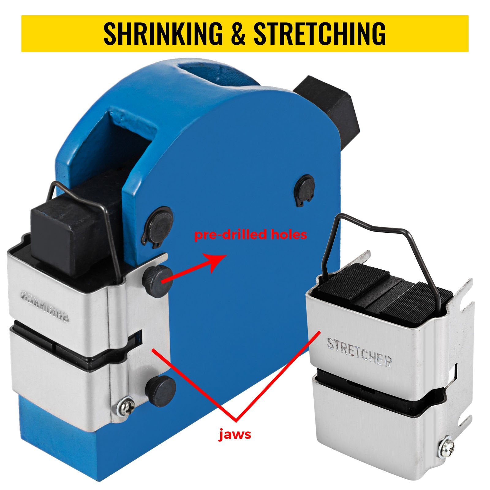2-in-1 Shrinker & Stretcher Set 2 Steel Jaws Sheet Metal Bender Manual Machine V952-SDWGJDYZWJ0000001V0